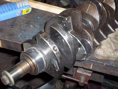 My EL crank being smoothed over 002.jpg