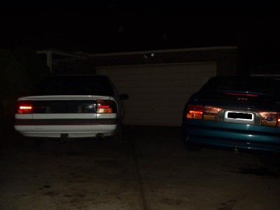 eb xr8 and eb i6 ghia night rear.JPG