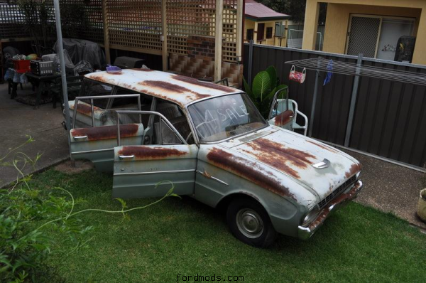 My 1962 xl ford falcon wagon deluxe when i first got it :)
