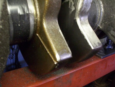 My EL crank being smoothed over 003.jpg